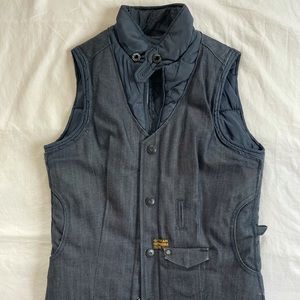 G-Star Raw Originals Denim Puff Vest